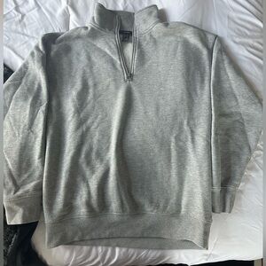 Forever 21 Small gray quarter zip, worn in good condition. Fleece interior.